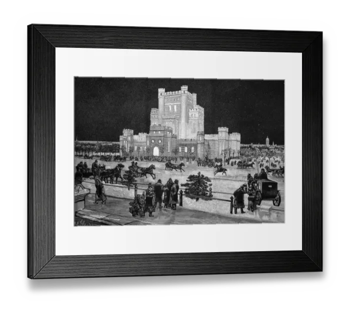 Framed Print : Ice Palace in St. Paul, North America