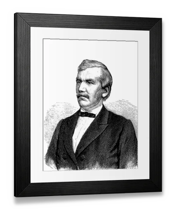 Framed Print : David Livingstone, 1813 - 1873 Framed Print : David Livingstone, 1813 - 1873