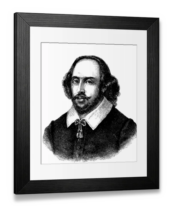 Framed Print : William Shakespeare, 1564 - 1616