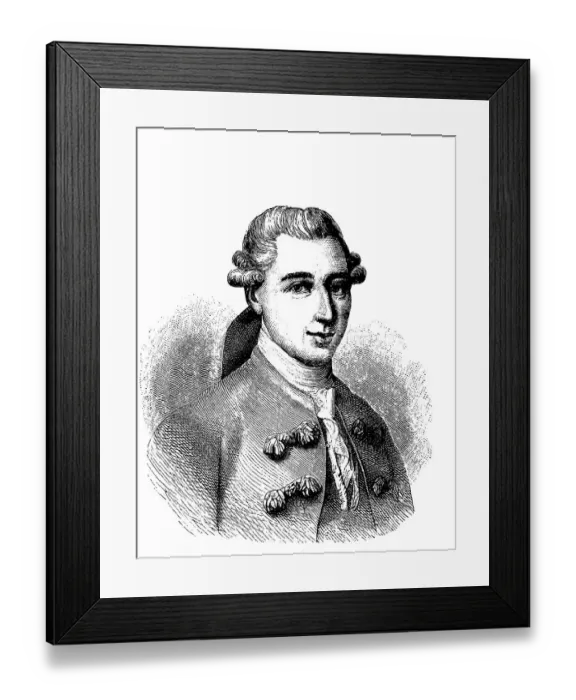 Framed Print : Johann Friedrich Struensee, 1737 - 1772