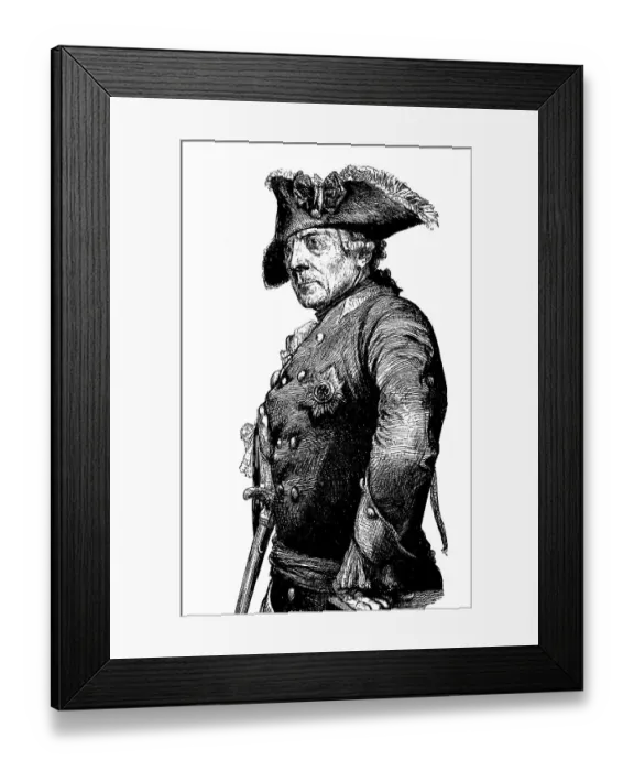Framed Print : Frederick II, Frederick the Great