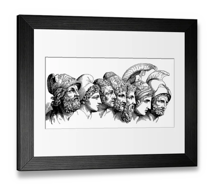 Framed Print : Heros of the Trojan War: Menelaus