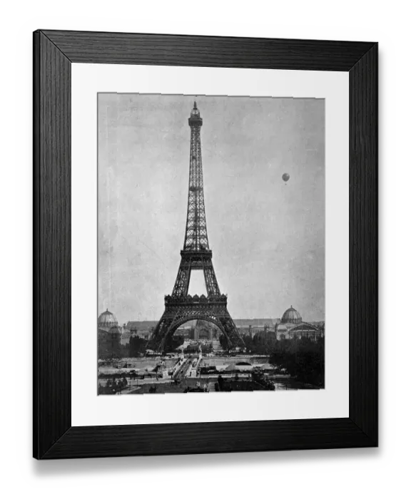 Framed Print : One of the first halftones, the Eiffel Tower Framed Print : One of the first halftones, the Eiffel Tower