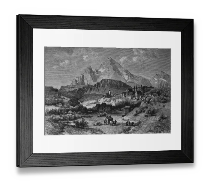 Framed Print : Berchtesgaden and Watzmann mountain Framed Print : Berchtesgaden and Watzmann mountain