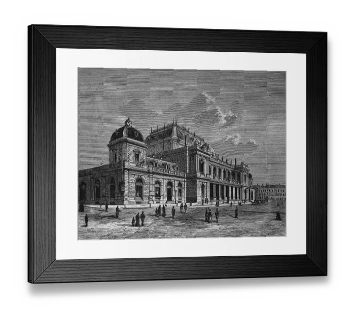 Framed Print : New Stock Exchange in Frankfurt Framed Print : New Stock Exchange in Frankfurt