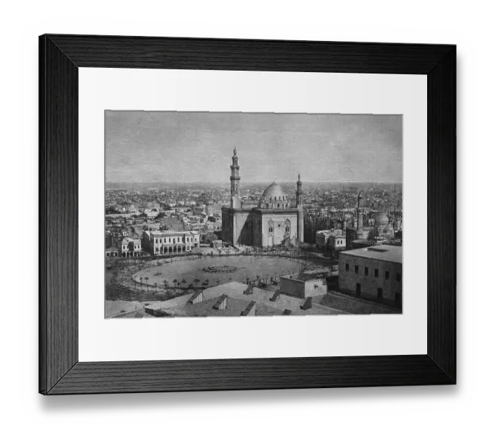 Framed Print : Cairo, Egypt, woodcut, historical engraving Framed Print : Cairo, Egypt, woodcut, historical engraving