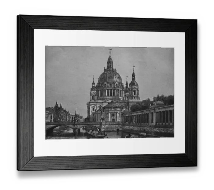 Framed Print : Berlin Cathedral, Germany, woodcut Framed Print : Berlin Cathedral, Germany, woodcut
