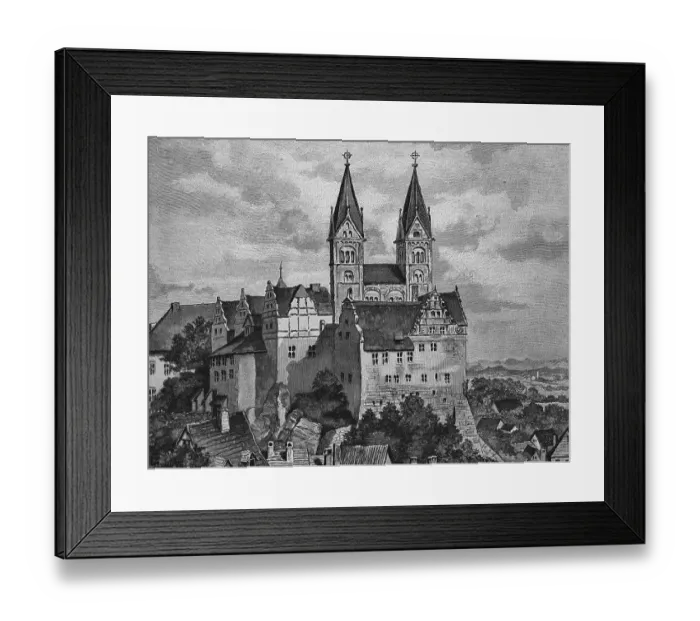 Framed Print : Castle and church of Quedlinburg