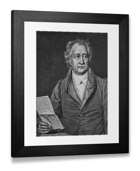 Framed Print : Johann Wolfgang von Goethe, 1749-1832 Framed Print : Johann Wolfgang von Goethe, 1749-1832