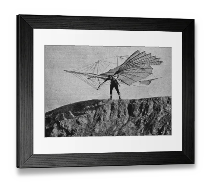 Framed Print : Lilienthal's flying apparatus Framed Print : Lilienthal's flying apparatus