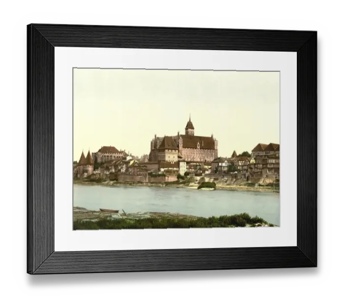 Framed Print : Malbork Castle on the Nogat River