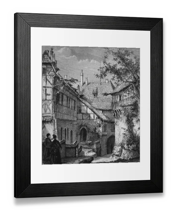 Framed Print : Entrance to Wartburg Castle, Thuringia