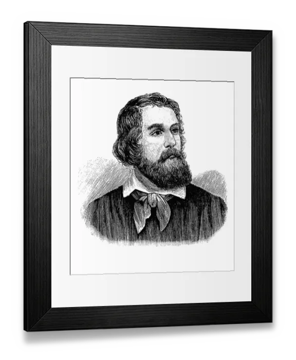 Framed Print : Friedrich Karl Franz Hecker, 1811 - 1881 Framed Print : Friedrich Karl Franz Hecker, 1811 - 1881