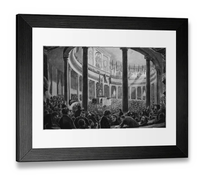 Framed Print : National assembly in the Paulskirche church in Frankfurt am Main