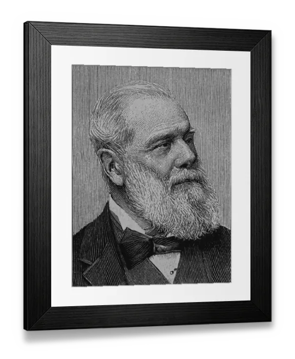 Framed Print : Hugo Maximilian Wesendonck, 1817 - 1900