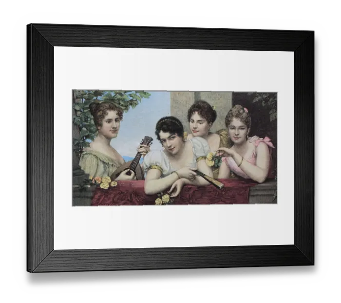 Framed Print : Four women on a Sunday afternoon