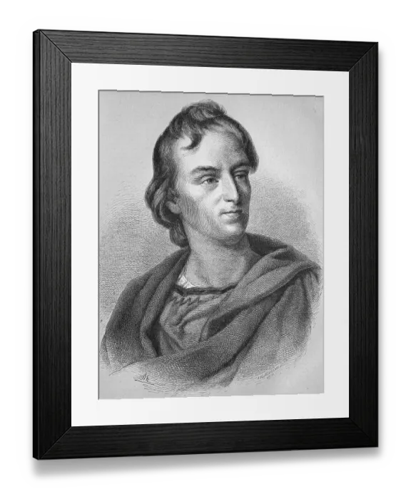 Framed Print : Johann Christoph Friedrich von Schiller Framed Print : Johann Christoph Friedrich von Schiller
