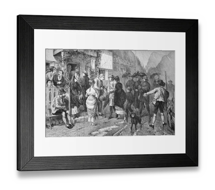 Framed Print : A rainy day in the Bavarian Alps Framed Print : A rainy day in the Bavarian Alps