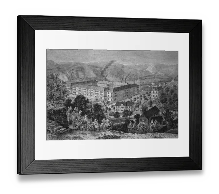Framed Print : Porcelain factory in Meissen, Saxony