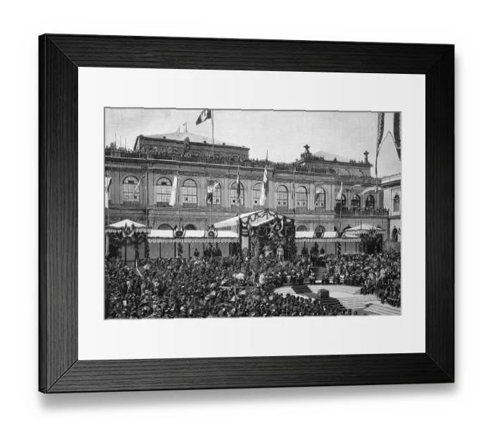 Framed Print : Laying of the foundation stone of the new town hall in Hamburg on 05 / 06 / 1886 Framed Print : Laying of the foundation stone of the new town hall in Hamburg on 05 / 06 / 1886