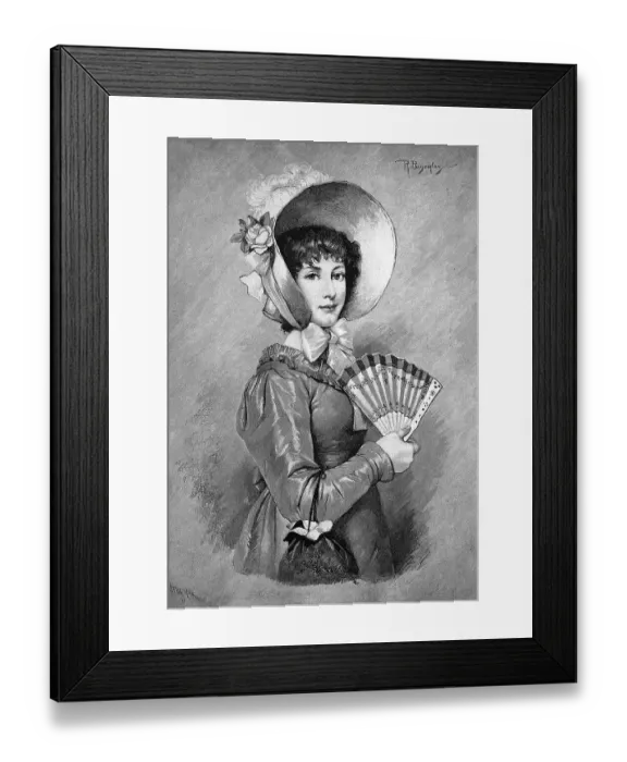 Framed Print : Women's fashion in the Biedermeier period