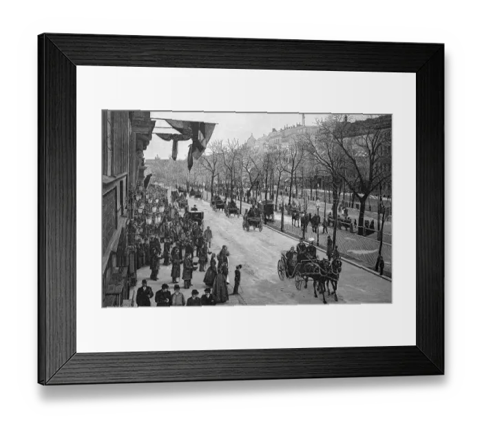 Framed Print : The emperor at the exit of Unter den Linden in Berlin