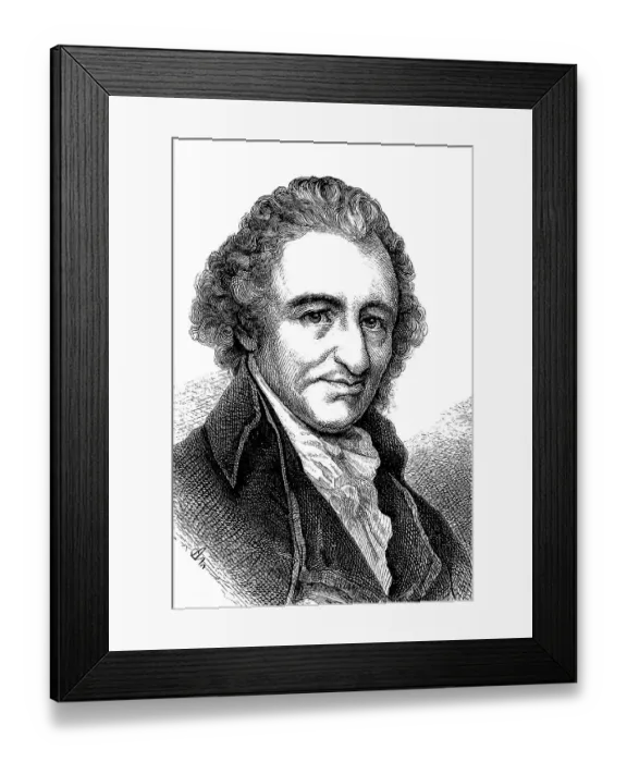 Framed Print : Thomas Paine, born as Thomas Pain Framed Print : Thomas Paine, born as Thomas Pain