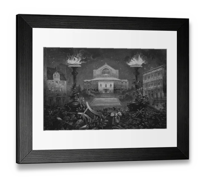 Framed Print : Richard Wagner Festspielhaus, Bayreuth Festival Theatre
