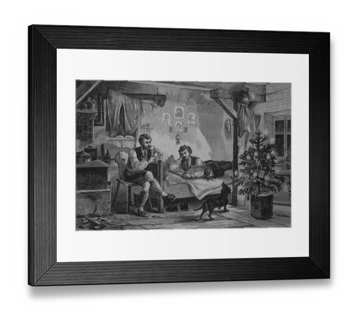 Framed Print : Hunter's Christmas in the mountains Framed Print : Hunter's Christmas in the mountains