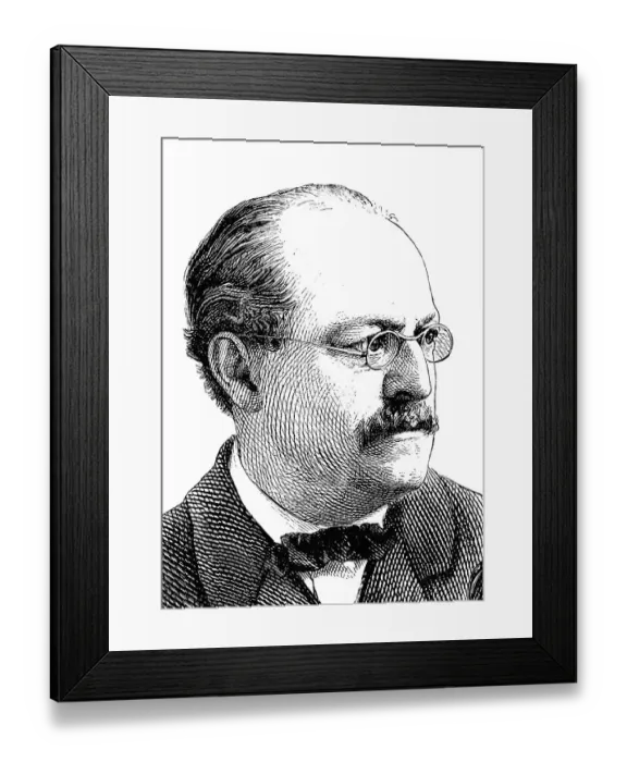 Framed Print : Wilhelm Ernst Dohm, born Elias Levy Framed Print : Wilhelm Ernst Dohm, born Elias Levy