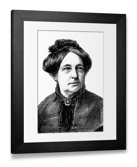Framed Print : Louise Otto-Peters or Luise Otto-Peters