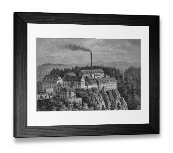 Framed Print : The Rabenauer furniture factory Framed Print : The Rabenauer furniture factory