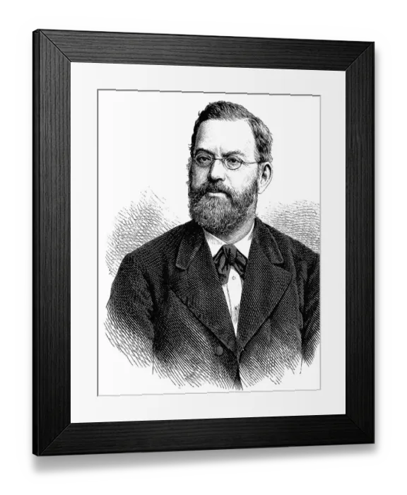 Framed Print : Hermann Schulze-Delitzsch, born Franz Hermann Schulze