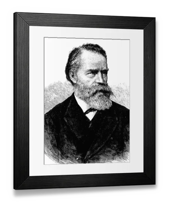 Framed Print : Ferdinand Gregorovius, 1821 - 1891