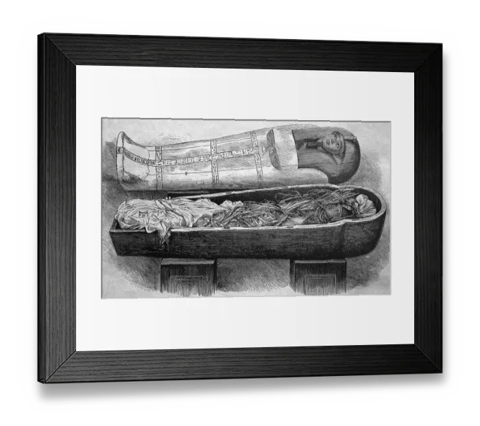 Framed Print : Mummy of ancient Egyptian king Pharaoh Amenhotep I