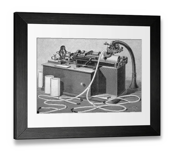Framed Print : Phonograph by Thomas Alva Edison Framed Print : Phonograph by Thomas Alva Edison