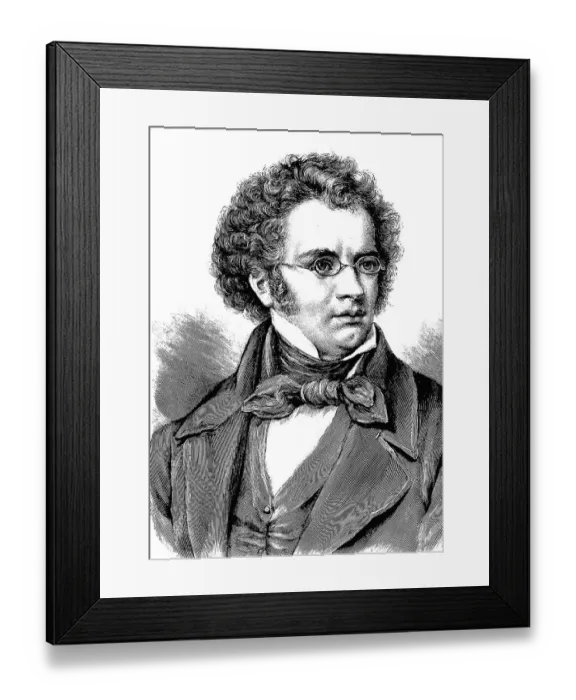 Framed Print : Franz Peter Schubert, 1797 - 1828 Framed Print : Franz Peter Schubert, 1797 - 1828