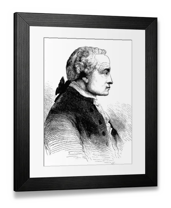 Framed Print : Immanuel Kant, 1724 - 1804, a German philosopher of the Enlightenment Framed Print : Immanuel Kant, 1724 - 1804, a German philosopher of the Enlightenment