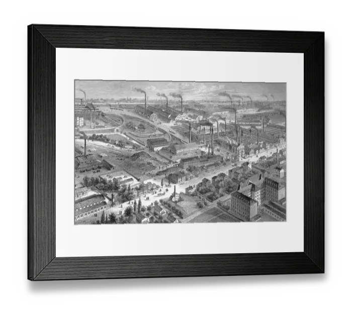 Framed Print : Historical illustration, Bochumer Verein