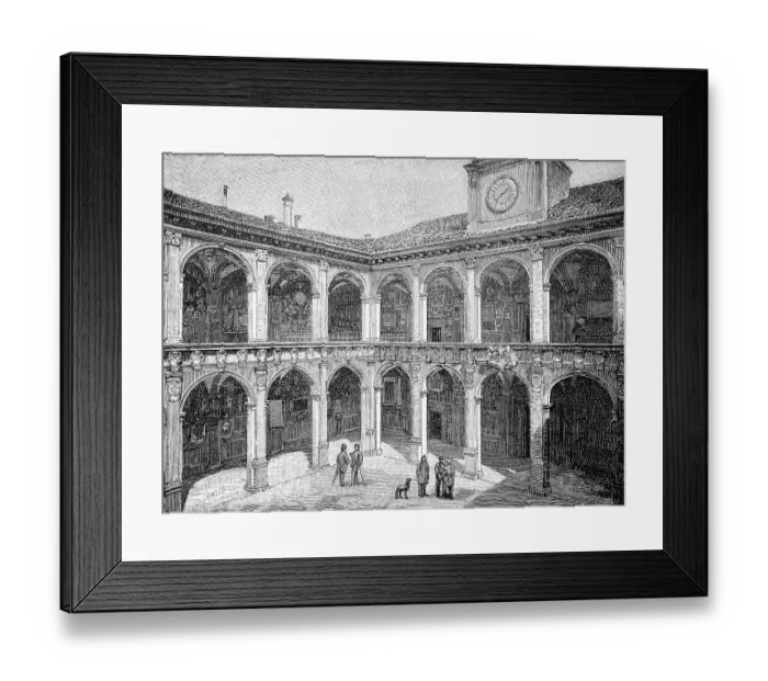 Framed Print : The building of the old University of Bolgona Framed Print : The building of the old University of Bolgona