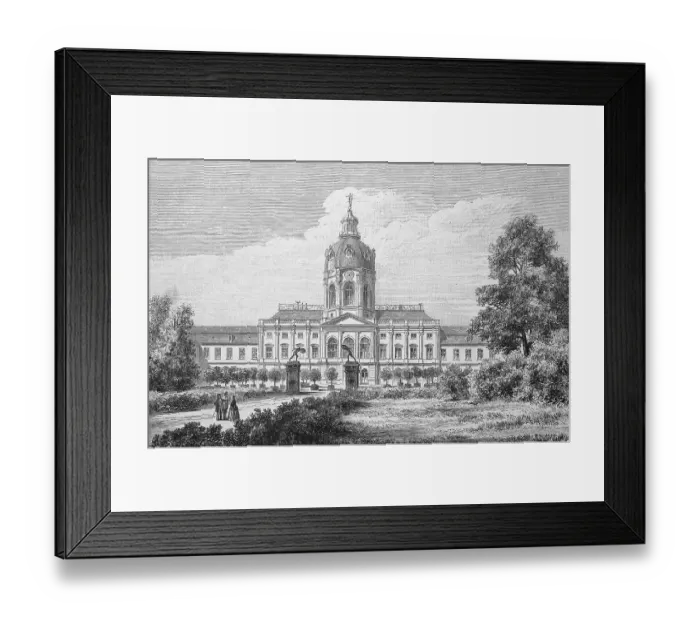 Framed Print : The royal palace in Charlottenburg Framed Print : The royal palace in Charlottenburg