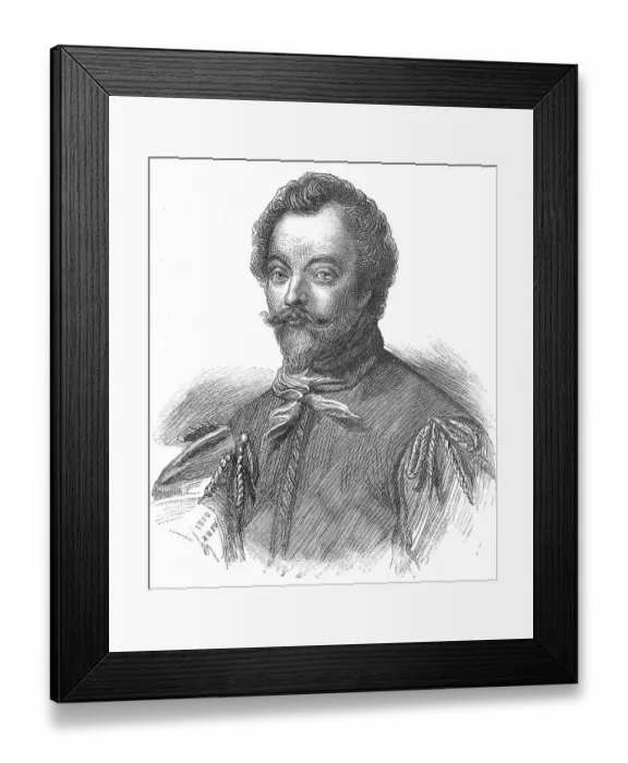 Framed Print : Sir Francis Drake, vice admiral Framed Print : Sir Francis Drake, vice admiral