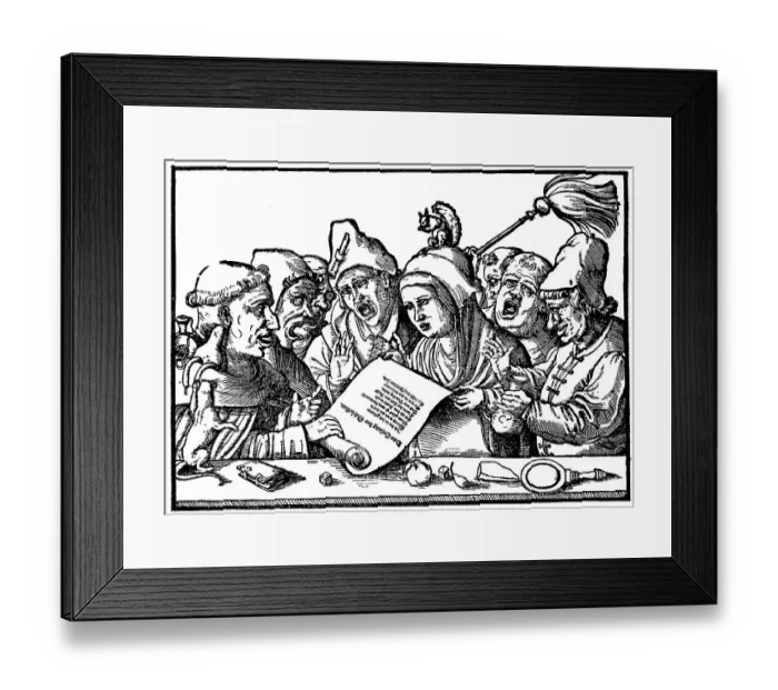 Framed Print : Driving clerics with a singing on the feasting Framed Print : Driving clerics with a singing on the feasting