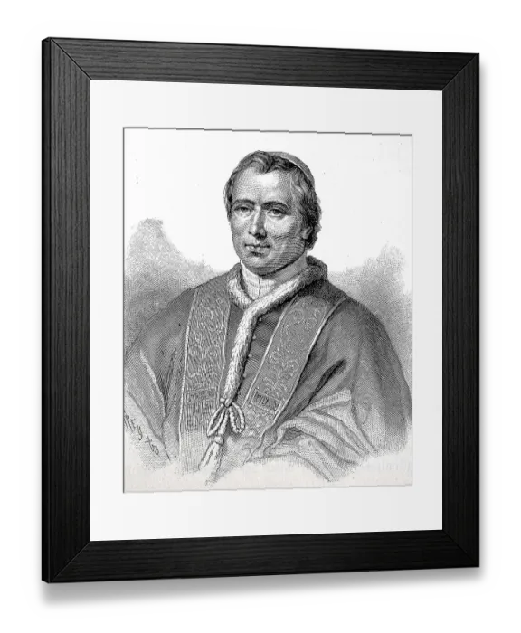 Framed Print : Pius IX, May 13, 1792, February 7 Framed Print : Pius IX, May 13, 1792, February 7