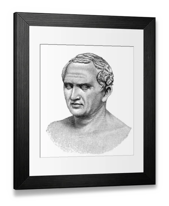 Framed Print : Marcus Tullius Cicero, January 3 Framed Print : Marcus Tullius Cicero, January 3