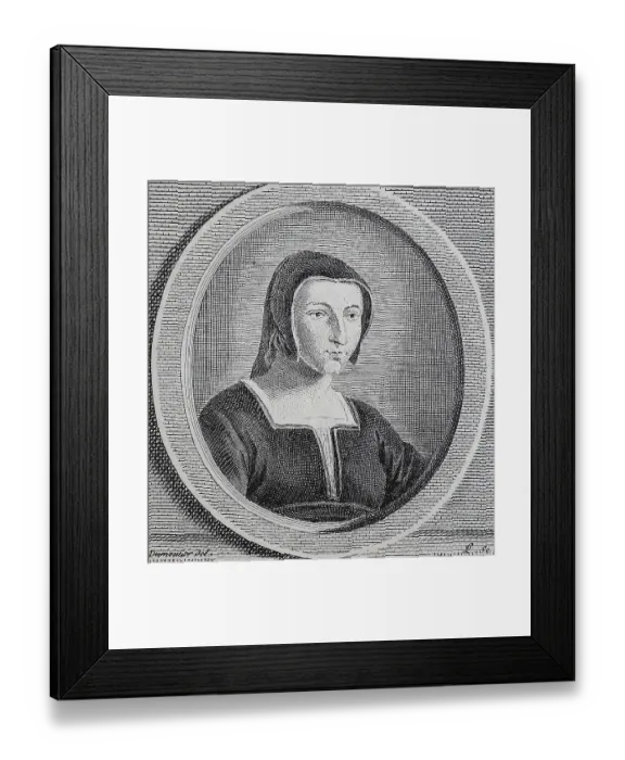 Framed Print : Margaret of Valois, 14 May 1553
