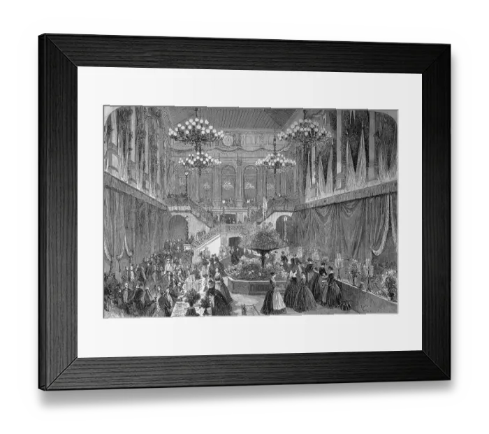 Framed Print : A celebration in the Hotel du Louvre Framed Print : A celebration in the Hotel du Louvre