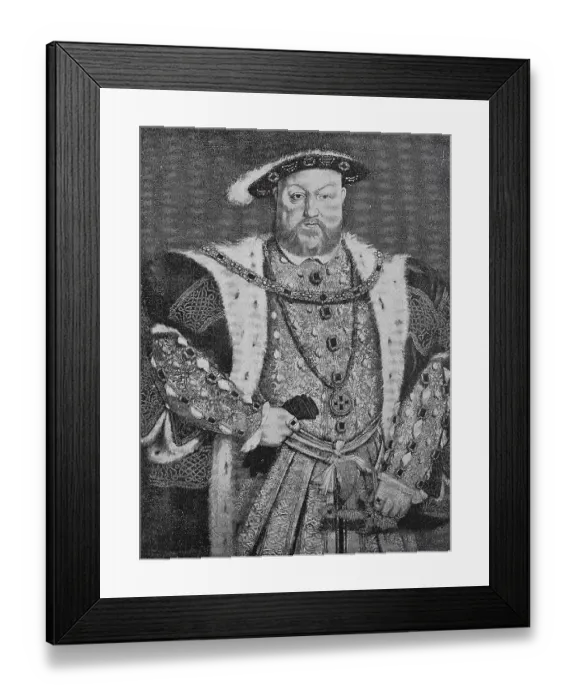 Framed Print : Henry VIII, 28 June 1491, 28 January 1547