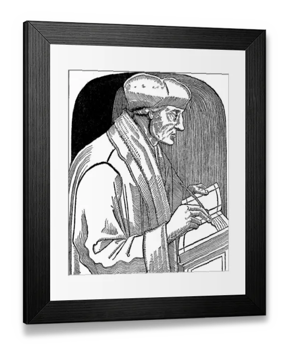 Framed Print : Desiderius Erasmus Roterodamus