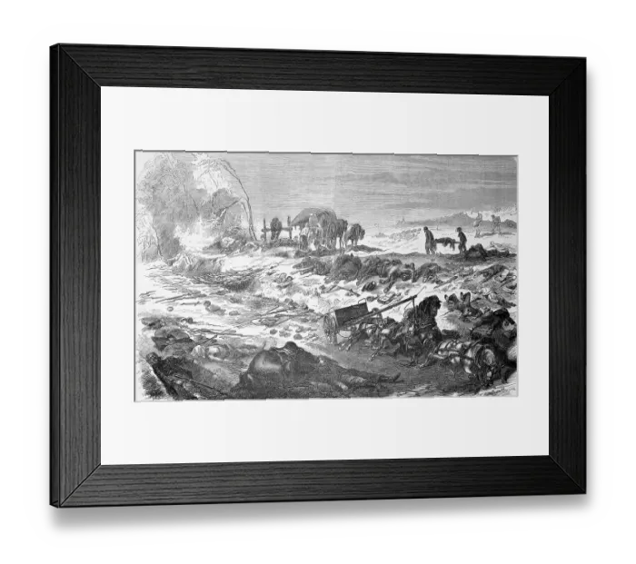 Framed Print : The battlefield at Sedan on the Chaussee above Givonne on the evening of September 1st Framed Print : The battlefield at Sedan on the Chaussee above Givonne on the evening of September 1st
